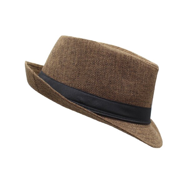Mannen Fedora Hoed Vrouwen Vilt Hoeden strand hoeden Panama Caps Breed rand Gorros Chapeu Kerk Schipper Zon Fedora Zomer Top Hoeden: coffee