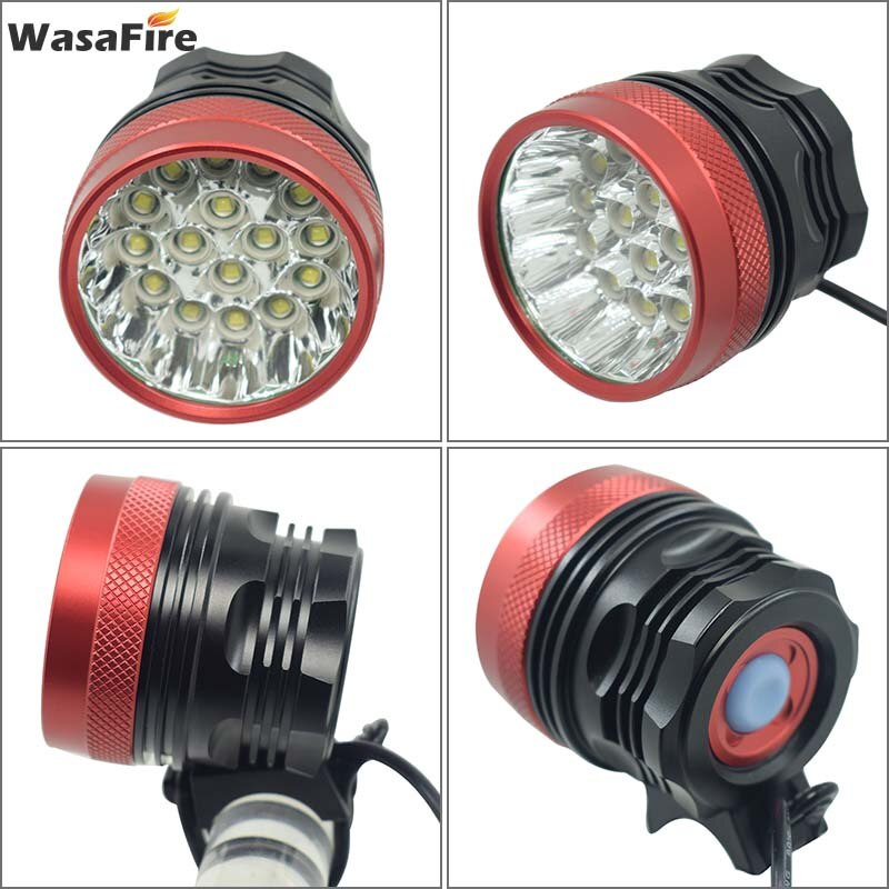 WasaFire 40000 lm 16 xT6 LED Fahrrad licht vorne Scheinwerfer Reiten Radfahren Fahrrad Front Licht für Outdoor Nacht Reiten Camping lampe