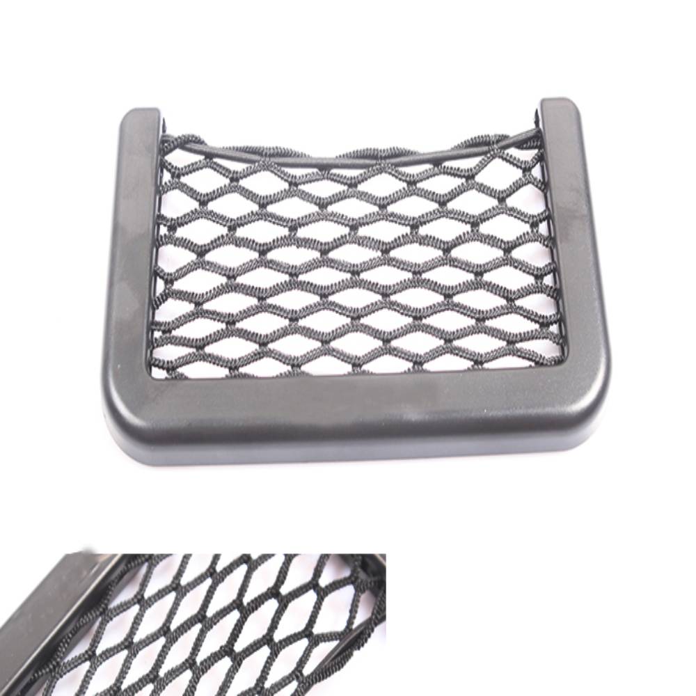 85X145mm Auto Mesh Netto Doos Opbergtas Auto Gereedschap Styling Bagage Holder Pocket Sticker Kofferbak Organisator Bagagenet: WHITE