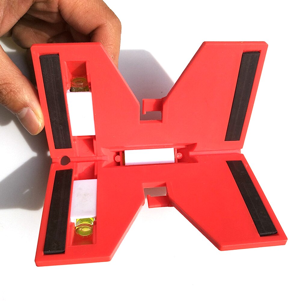ABS Portable Angle Gauge Meter Practical Folding Magnetic Simple Measuring Precise Level Ruler Adjustable