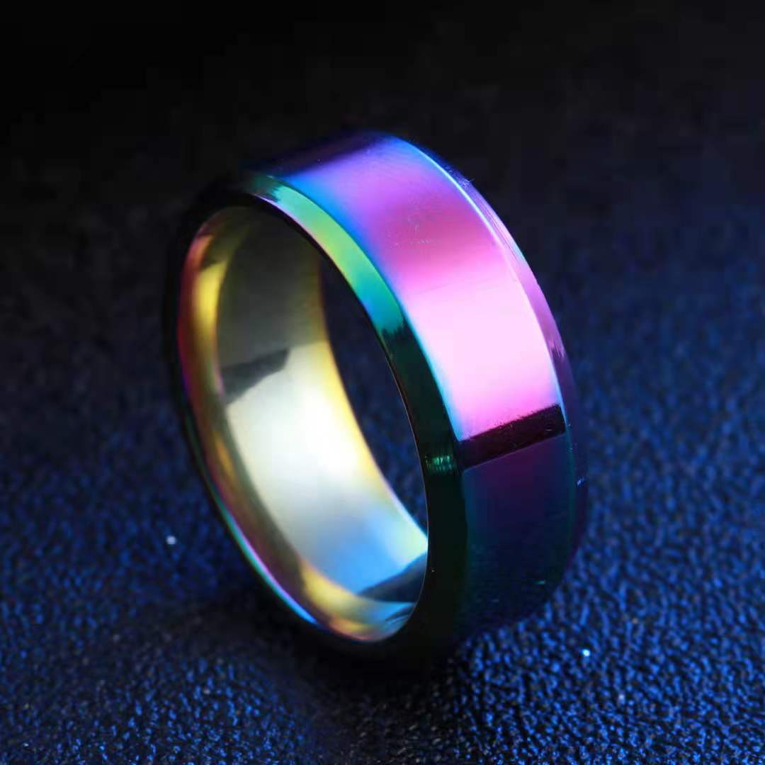 Charme smykker ring til mænd og kvinder rustfrit stål sorte ringe bryllup forlovelsesring matte herresmykker