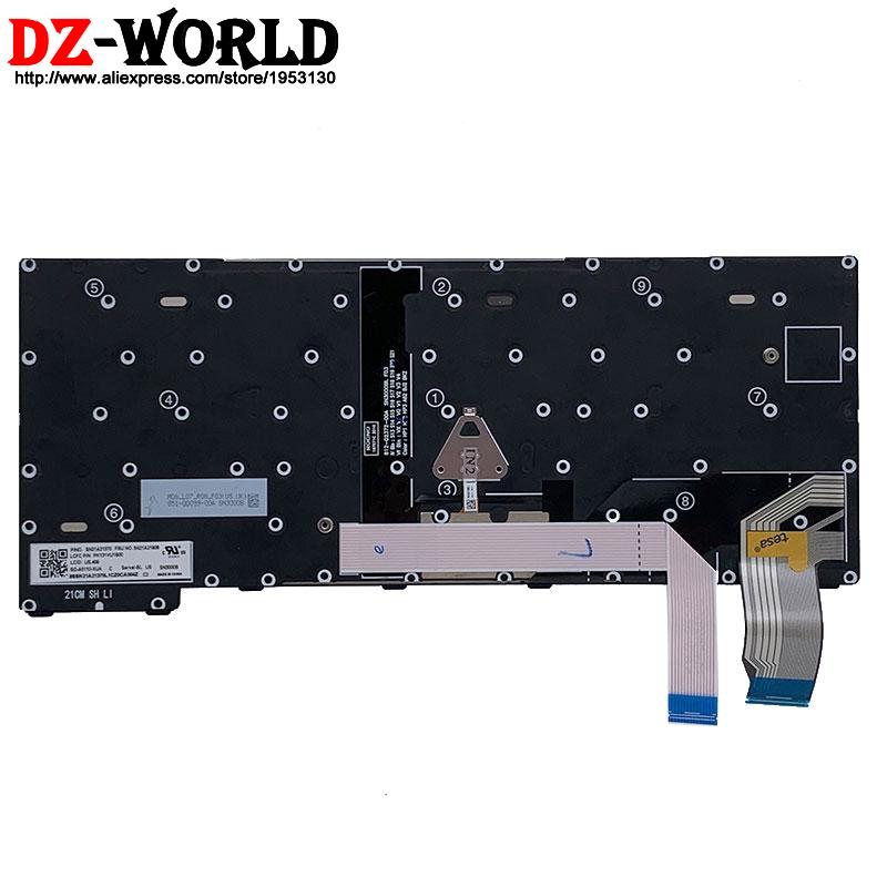 Original US English Backlit Keyboard for Lenovo Thinkpad X13 Gen2 Laptop Teclado 5N21A21808 5N21A21882 5N21A21734 5N21A21845