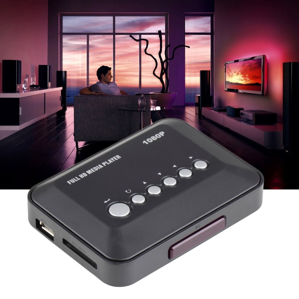 HDMI Videos Player 1080P TV Videos SD MMC RMVB MP3 Full HD USB HDMI Multi TV Media Videos Player Box