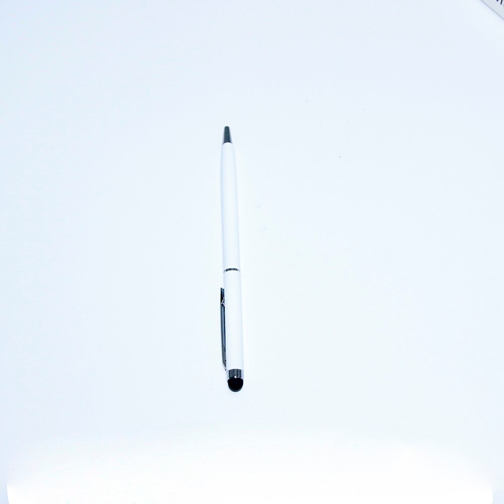 Universal Capacitive Touch Screen Stylus Ballpoint Pen for iPhone 7 6 6s 5s for iPad iPod Touch for all Smart Phone Tablets Pen: white