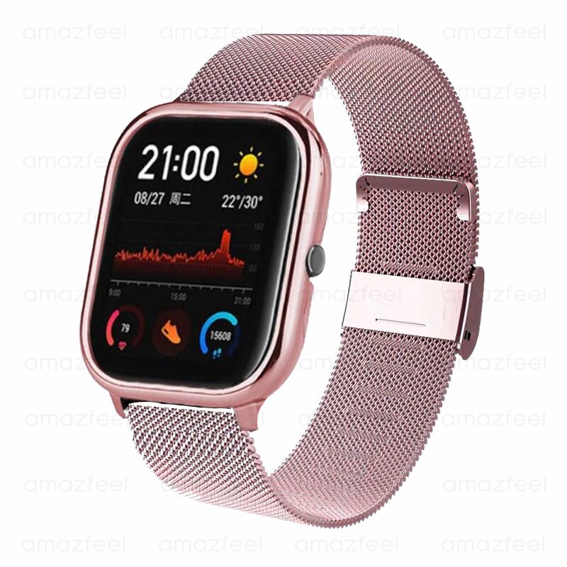 P8 cinta caso protetor filme pulseira de metal para colmi p8 pulseira de relógio universal p8 1.4 polegada relógio inteligente caso protetor banda pulso