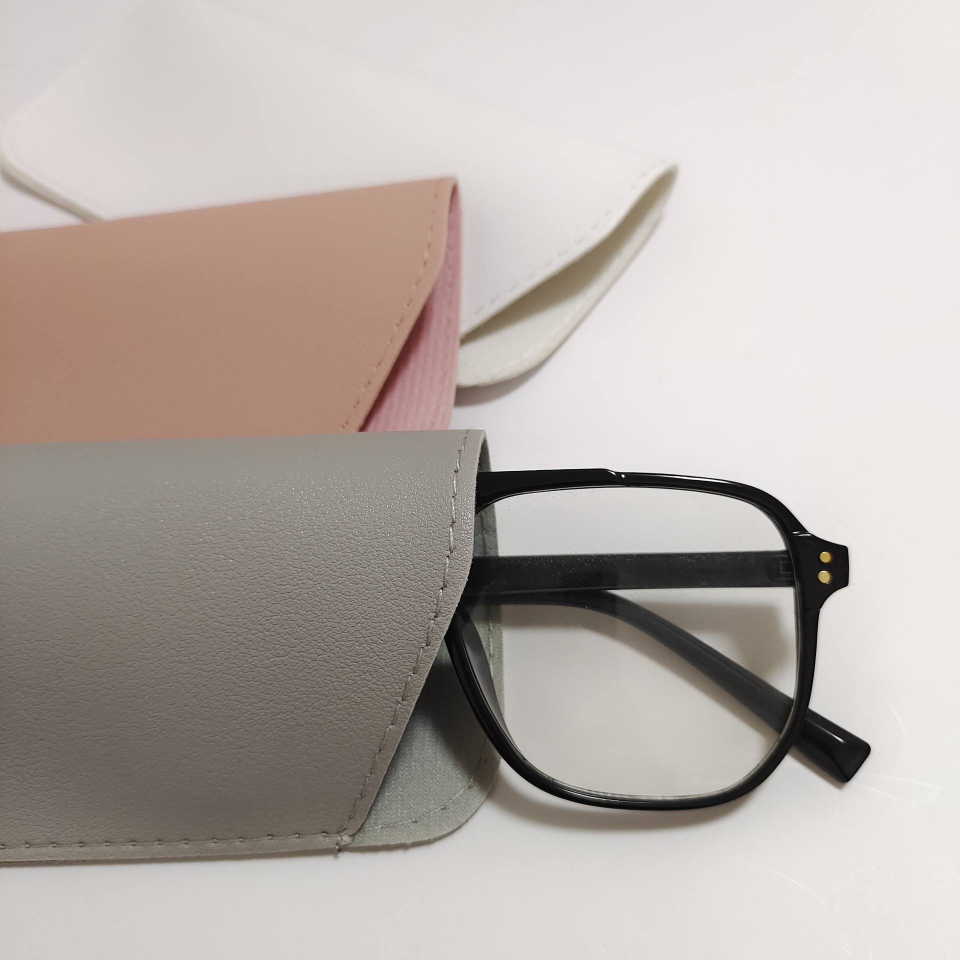 Pu Bril Tas Vrouwen Lederen Zachte Bril Tas Mode Draagbare Zonnebril Doos Tas Accessoires Brillen Etui Zonnebril Zakje