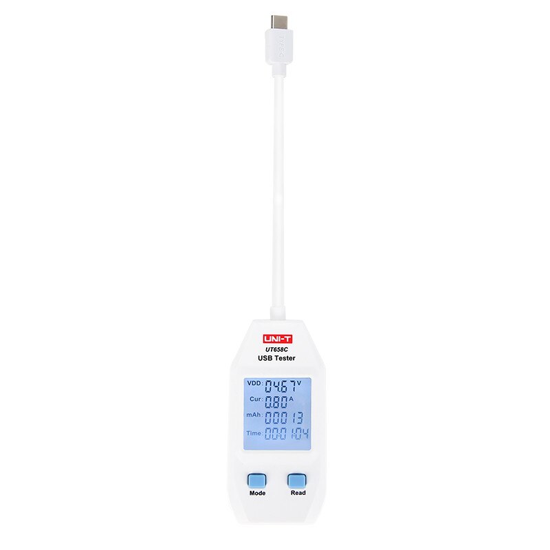 UNI-T UT658A/UT658C/UT658Dual USB Tester; Charger/Mobile Power/Data Cable/Mobile Phone/Charging Equipment Tester: UT658C