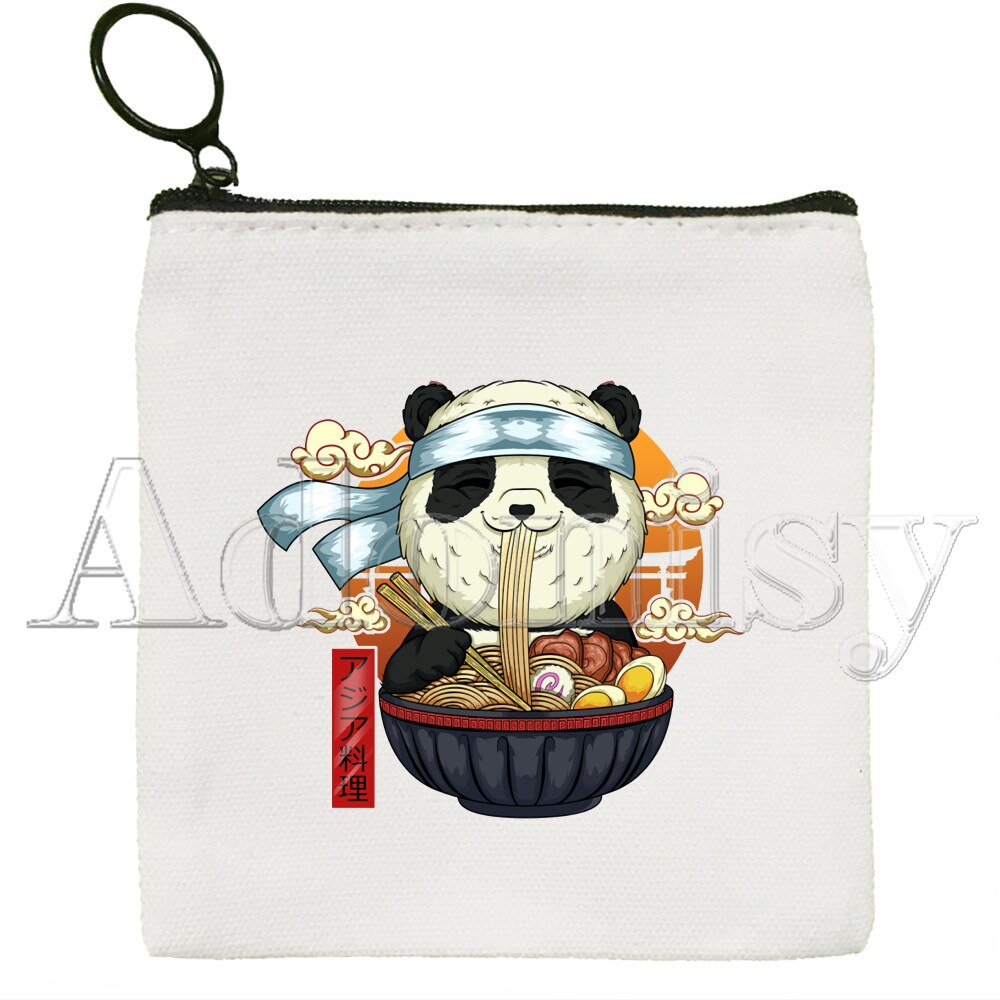 Panda Geldbörse Vintage Mini Brieftasche Ändern Pouch Haushalt Tragbare Schlüssel Karte Speicher Karte Tasche Zipper: F