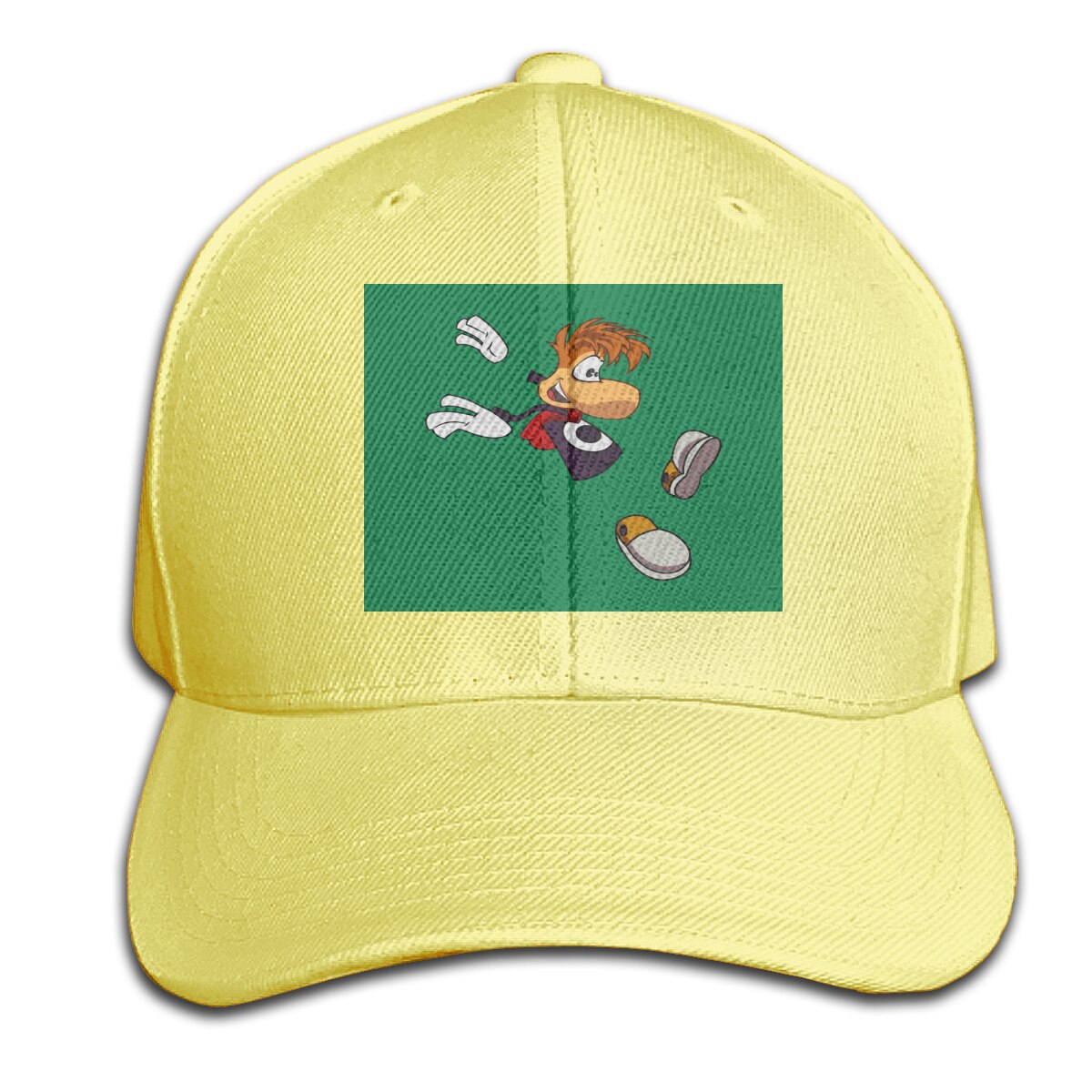 Rayman Retro - Rayman 3D Oversize Stijl Selling Kawaii Goedkope Prijs Geïnteresseerd Foto 'S Afdrukken Cap Hoed: Yellow