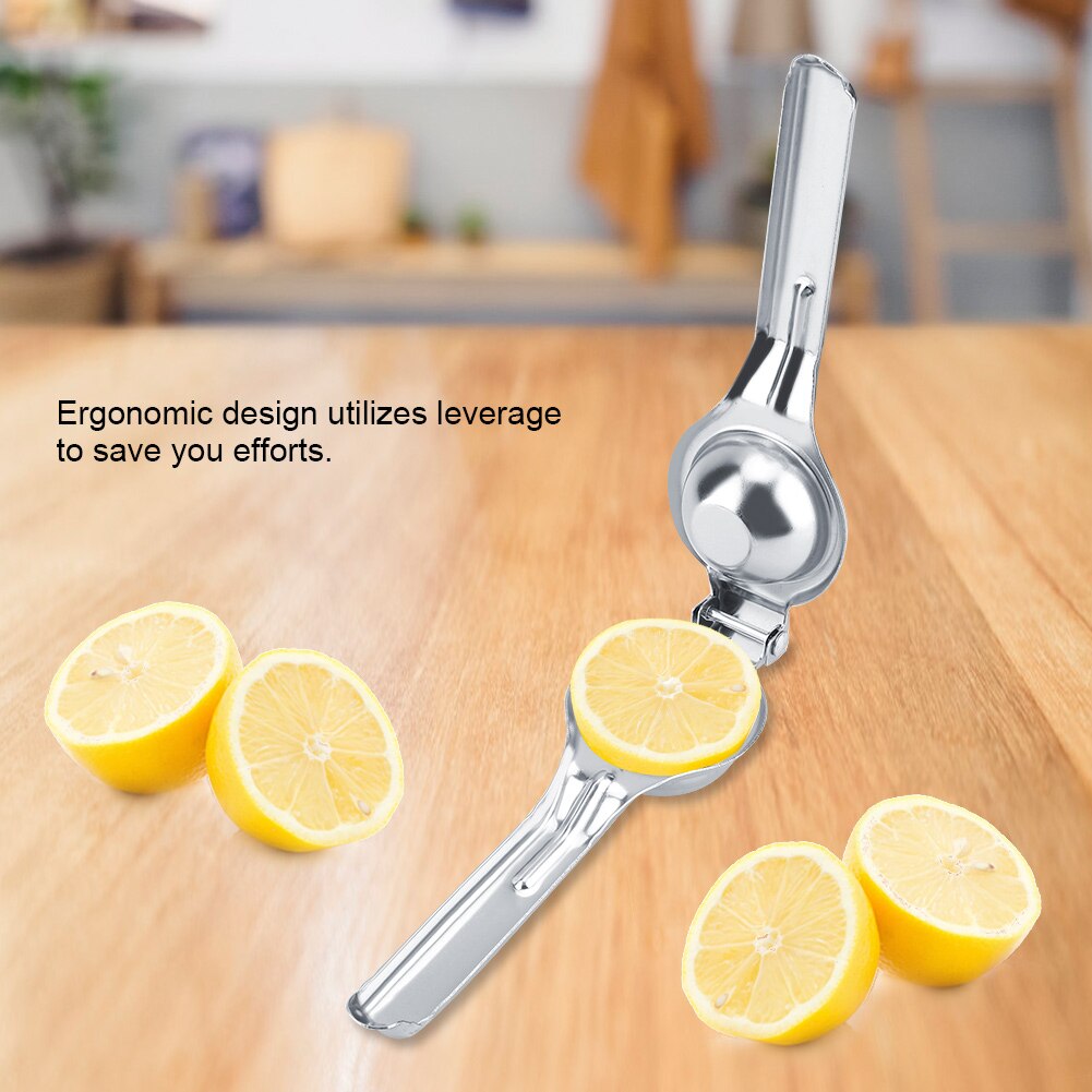 Köksredskap citronpress ergonomisk apelsinjuicer i rostfritt stål fruktjuice brotschar citruspress bärbar mixer