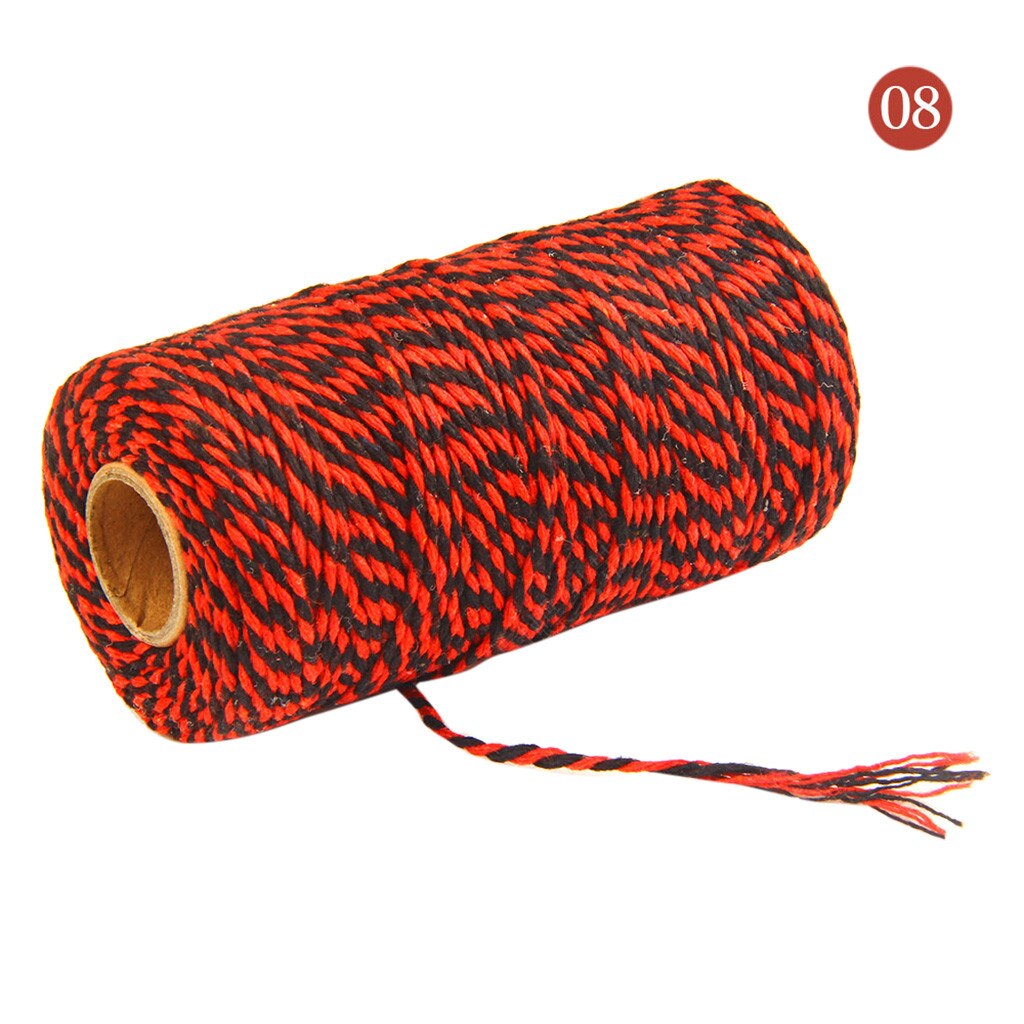 2Mm Diy Macrame Koord Twee Kleuren Katoen Bakers Twine Touw Rustieke Land Ambachten Handgemaakte Accessoires: H