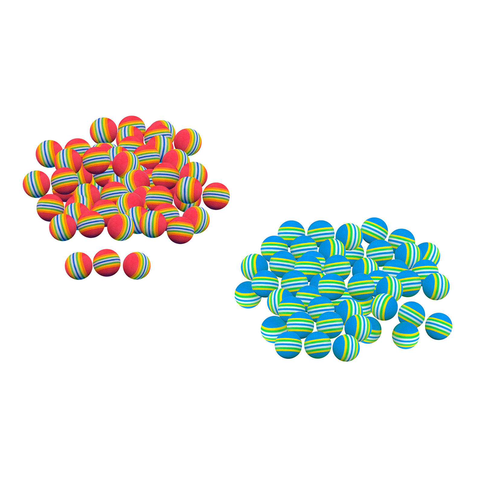 50 Stks/set 42Mm Zachte Eva Foam Golfballen Regenboog Spons Training Ballen Indoor Golf Practice Bal Training Aid Indoor praktijk