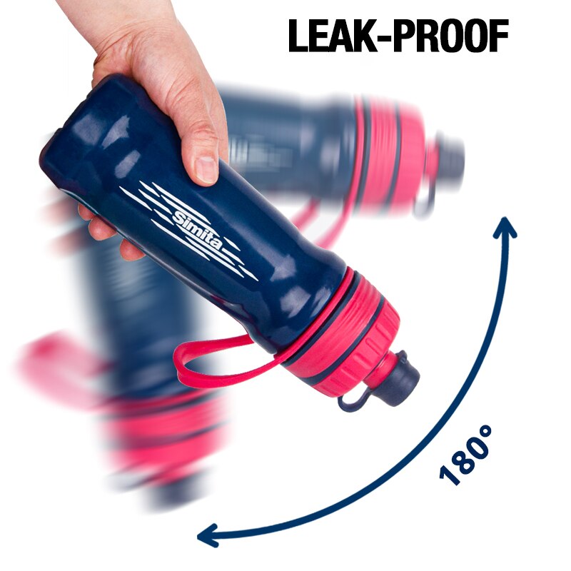 Simita Squeeze Water Bottle,Plastic Sport Bicycle Bottle,Protable Outdoor Drinkware Kettle,Energy Drink,Leak Proof,750ml BPAFree
