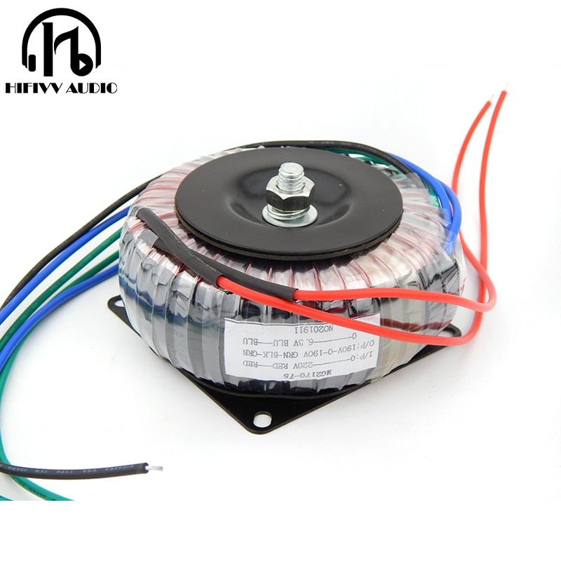 75VA Circular Core Transformer of pure copper Enameled wires for tube amplifier 75W 190V-0-190V 0.15A 0-6.3V 3A