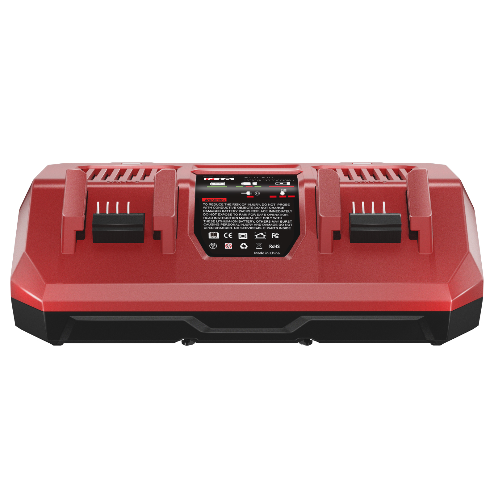 Pour batterie Milwaukee M18 double chargeur 6A 18V pour batterie Li-ion Milwaukee M18B5 XC 48-11-1815 48-11-1850 2604-22 2604-20