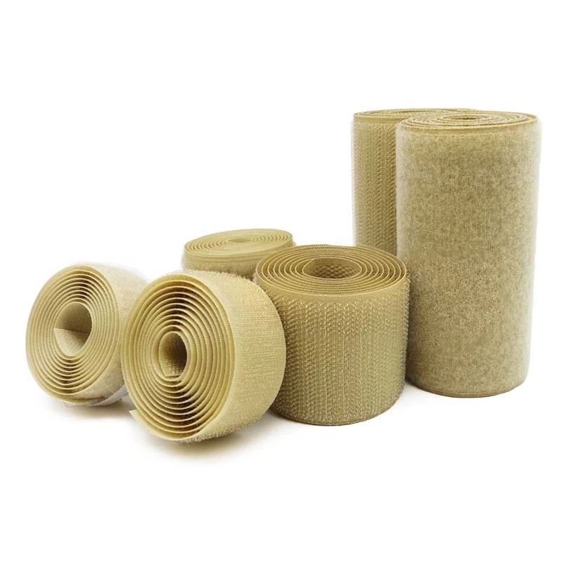 Velcros – bande de fixation à crochet non adhésive de 2 à 10CM de largeur, bande de couture magique, sangle velcro, kaki