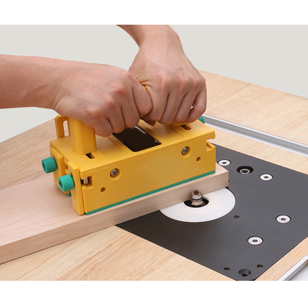 3D Table à bois rabattable scie rabot de fraisage Vertical scie poussoir mangeoire de sécurité travail du bois sécurité poussoir Assistant outils