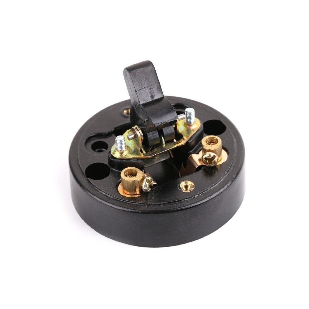 Retro Single-control Switch Old-fashioned Round Surface Mounted Wall Light Button Switch