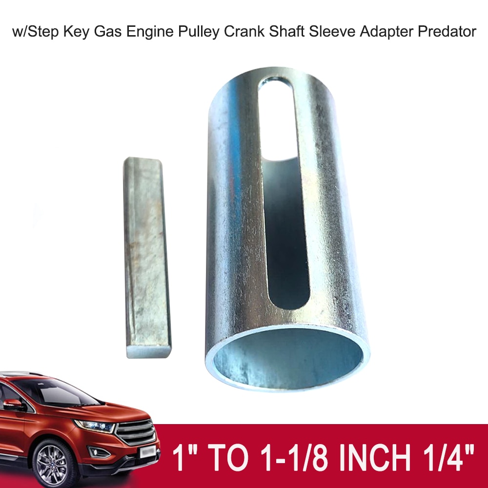 1 "  to 1-1/8 tum 1/4 " m/stegnyckel bil gasmotor remskiva vevaxelhylsa adapter axeladaptersats
