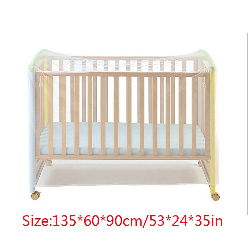 Mosquitera para cuna de bebé, malla para cama de niños, mosquiteras para exterior, Control de insectos, cuna plegable, cubierta portátil para cuna de bebé: 135x60x90cm