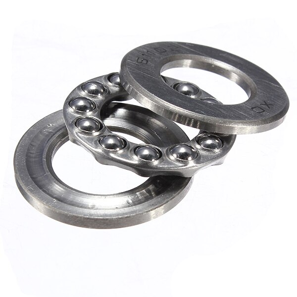 Pratical Miniature Thrust Bearings Metal Sealed Shielded 3 Parts Roll Axial Ball Thrust Bearing 51100 15 x 28 x 9mm