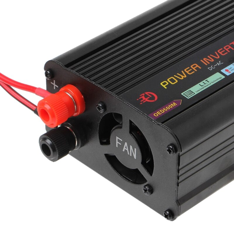500W Power Inverter DC 12V to 220V AC Modified Sine Wave Solar Car Inverter