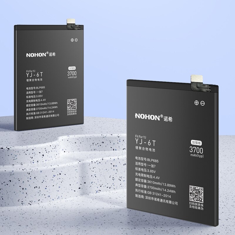 NOHON-batería de litio de repuesto para Oneplus 6T, 7 Pro, 6, 5T, One Plus, BLP685, BLP699, BLP657, BLP637, A6000, A5010