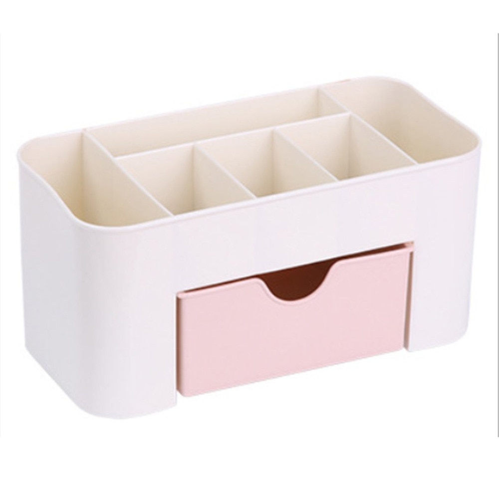 Desktop Makeup Organizer Plastic Storage Box Cosmetic Organizer Makeup Storage Case Cosmetics Holder Jewelry Box With Drawer