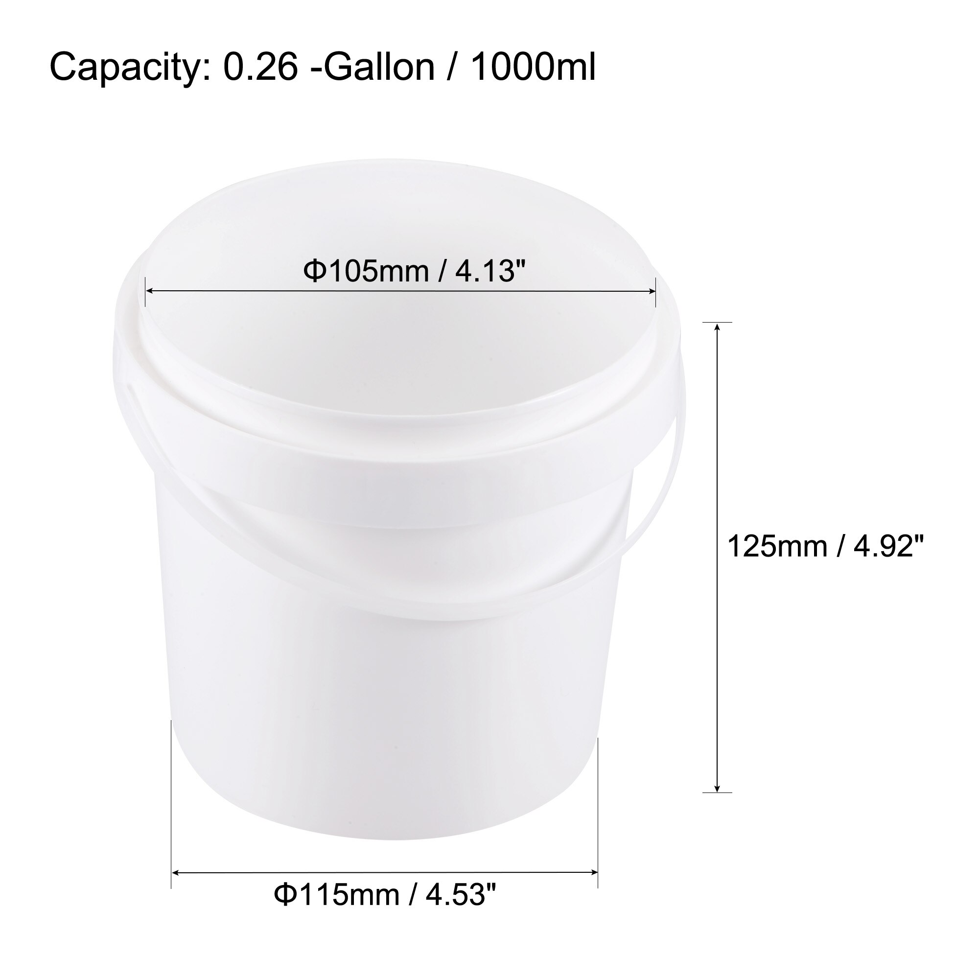 Uxcell Plastic Paint Pail Multipurpose Container 0... – Vicedeal