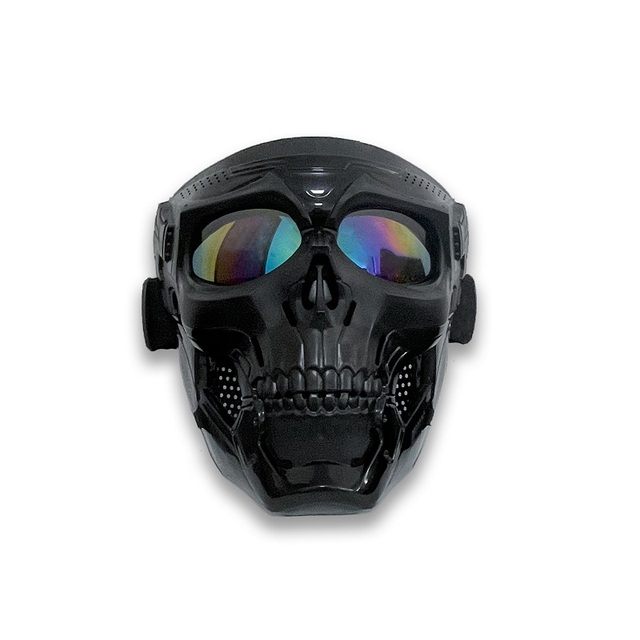 Motorcycle Goggles Helmet Mask Outdoor Riding Motocross Skulls Windproof Wind Glasses Sandproof Goggle Bicycle Sunglasses: A