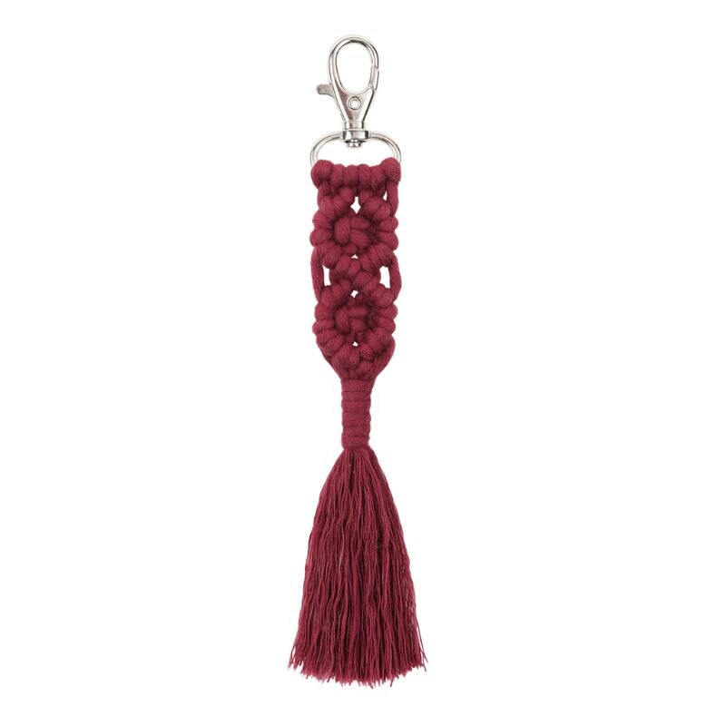 OOTDTY gland porte-clés pour femmes Boho porte-clés porte-clés macramé breloque pour sac voiture suspendus bijoux pour les amis: 26