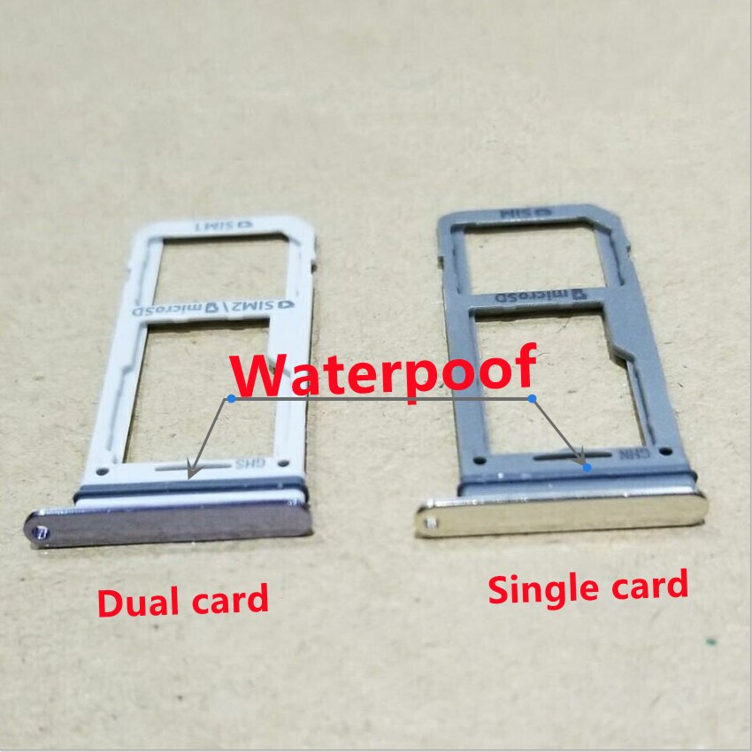 Sim Card Tray Socket Slot Reader Adapter For Samsung Galaxy S9 Plus G960 G965 Micro SD Card Holder Connector Container Parts