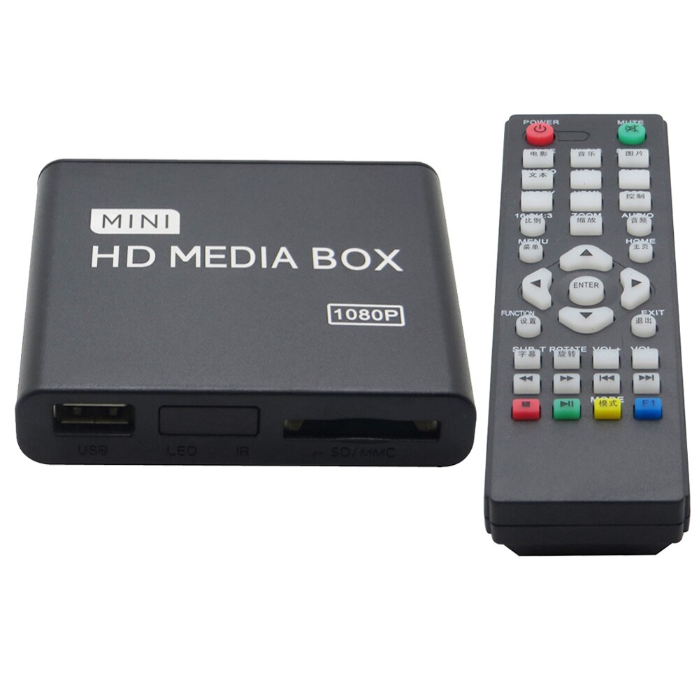 1080 P Full HD Mini HDMI Mediaspeler TV Video Multimedia Android Speler Doos Ondersteuning MKV/RM-SD/USB/SDHC/MMC