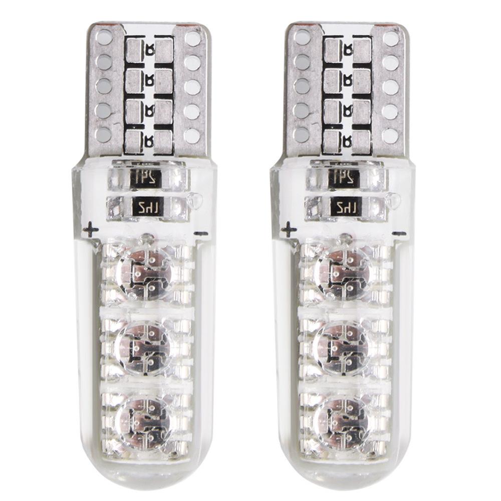 RGB T10 W5W Led 194 168 W5W 5050 SMD Car Dome Reading Light Automobiles Wedge Lamp RGB LED Bulb With Remote Controller Car Decor