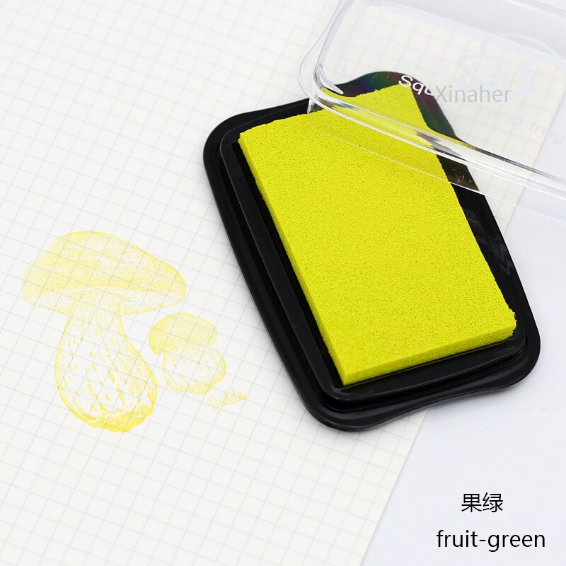16 Kleuren Big Size Stempelkussen Craft Olie Gebaseerd Diy Inkt Pads Voor Spons Stempels Stof Scrapbooking Decor Vingerafdruk Seal Stamp pad: D