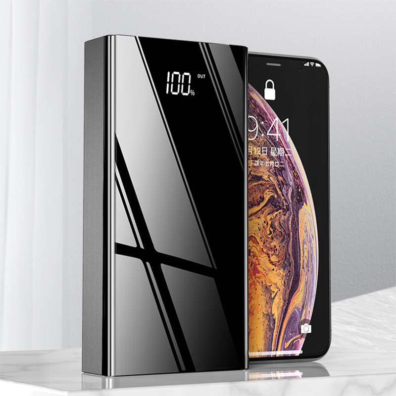 Batería Externa de carga rápida de 50000mAh, 3 entradas, 4 salidas, 2,1 a, para iphone, Xiaomi