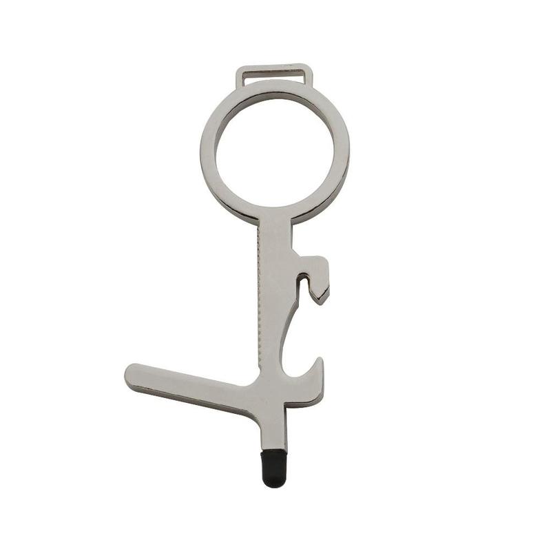 Family Health Convenient Portable Alloy Press Elevator Tool Hygiene Hand EDC Door Opener Door Handle Key: B