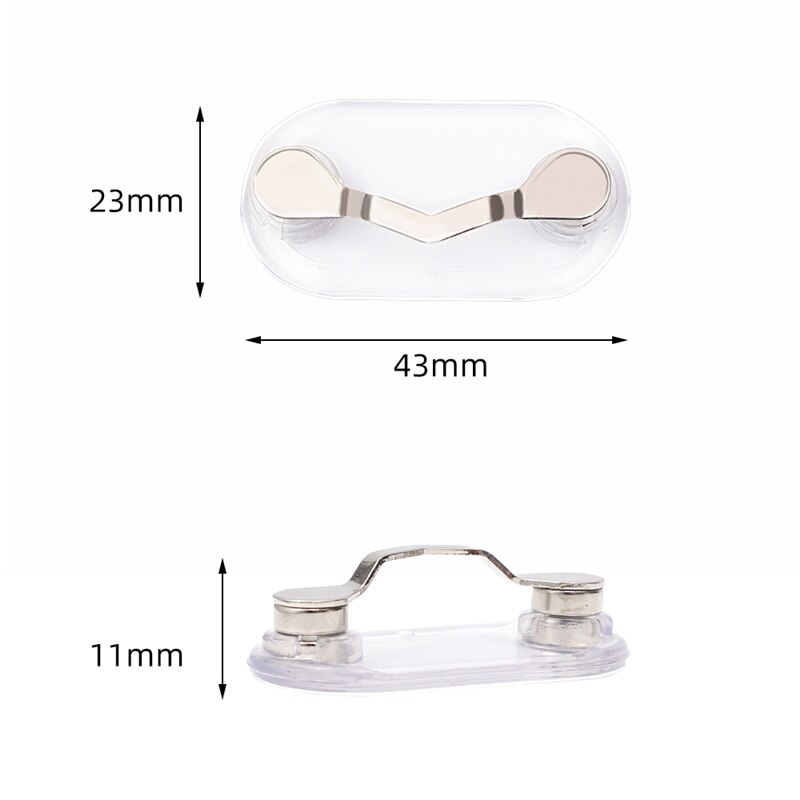 Soporte magnético multifunción para colgar gafas, Clips magnéticos extraíbles, portátiles, Cable para auriculares, hebillas de Clip magnético para ropa, 4/2 Uds.