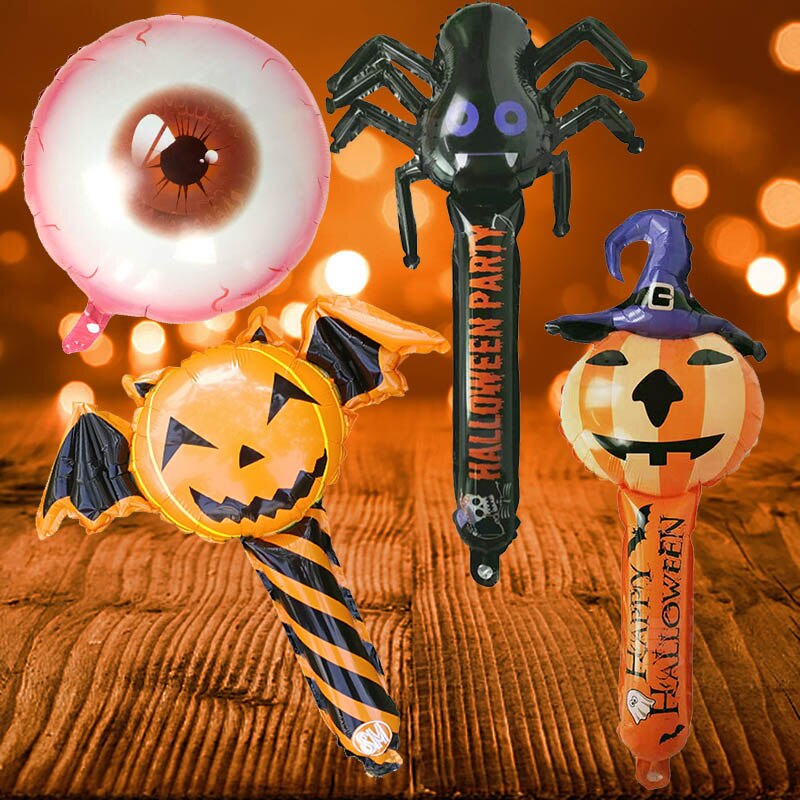 Mini Cartoon Halloween Balloons Inflatable Toys Air Balloons Halloween Decorations Globos Eye Spider Pumpkin Devil Pumpk Balloon