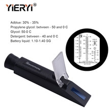 Yieryi 4 In 1 Antivries Refractometer Motor Vloeistof Glycol Antivries Point Auto Batterij Atc Handheld Tester