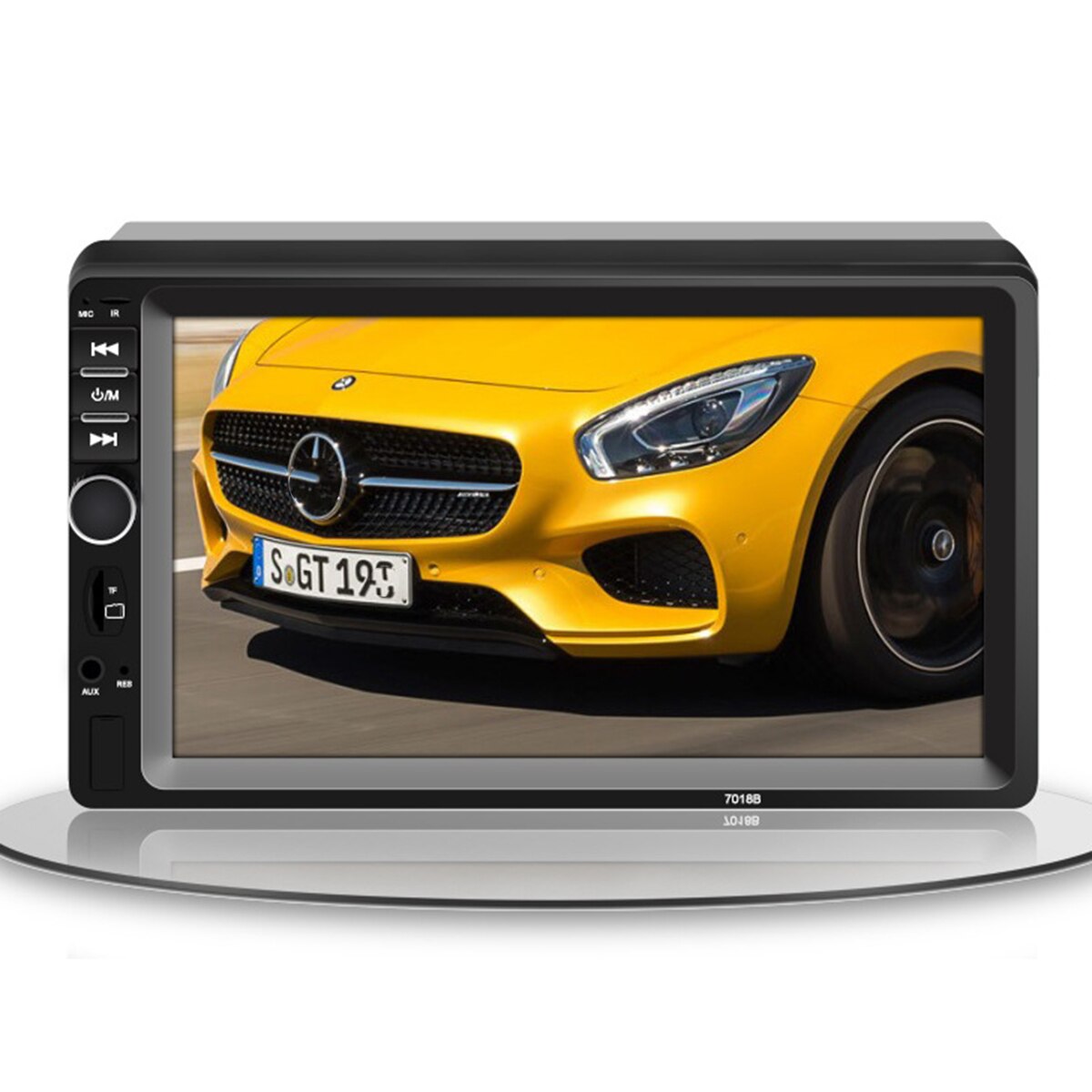 7018B-REPRODUCTOR DE Audio estéreo Universal para coche, 7 pulgadas, 2 DIN, pantalla táctil, vídeo, MP5, TF, SD, MMC, USB, Radio FM, manos libres, llamada