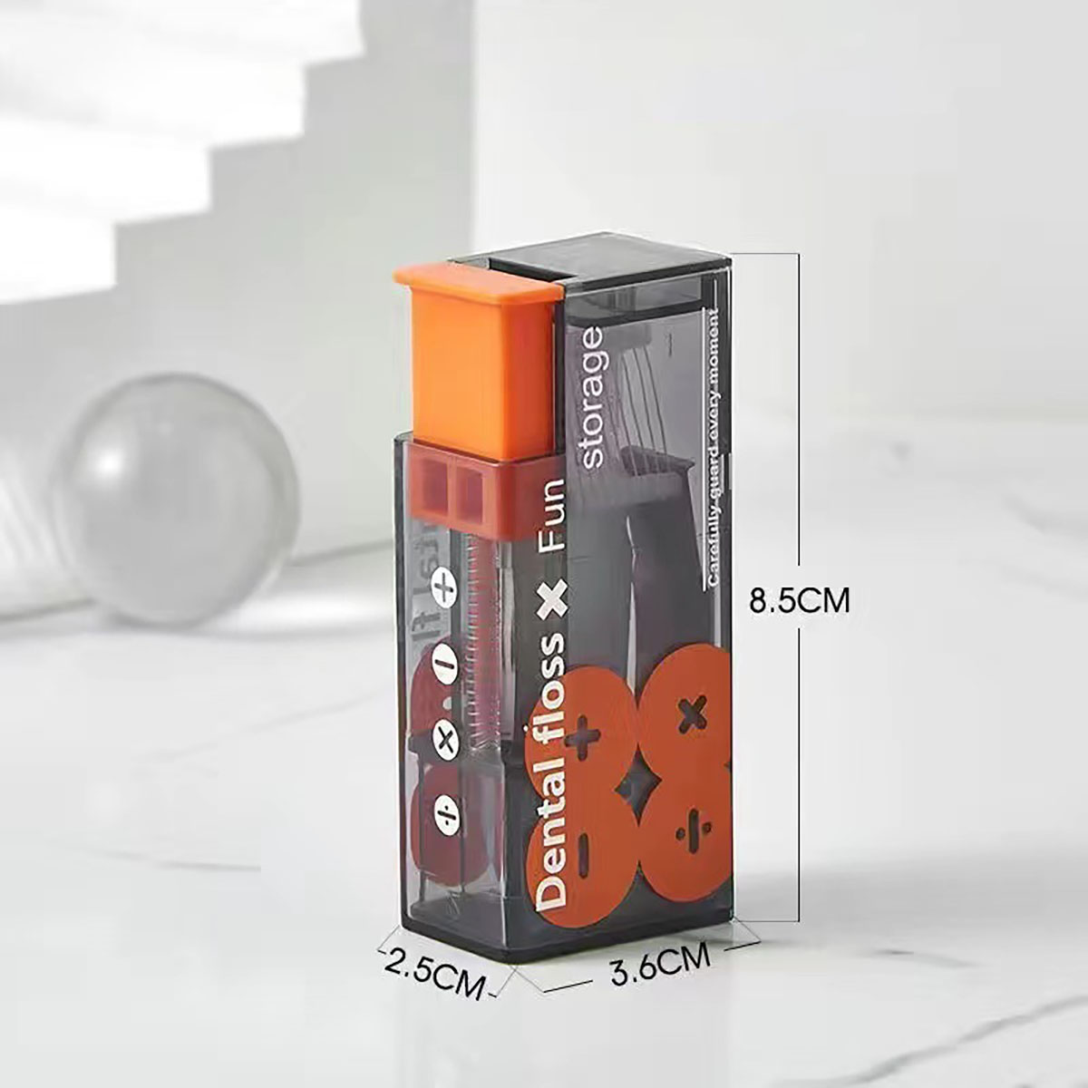 Automatische Zahnseide Lagerung Kasten Pop-hoch Zahnseide Spender Mit 10Stck Zahnseide Zahn Oral Hygiene Pflege Tragbare