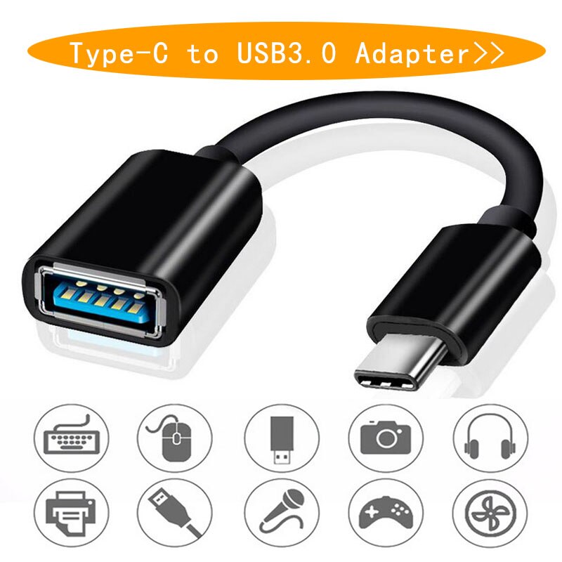 OTG Typ C Kabel Adapter für Samsung S10 S9 S8 USB-c Adapter für Huawei P20 Lite USB 3.0 OTG adapter für Xiaomi 9 8 mit Strap: 6