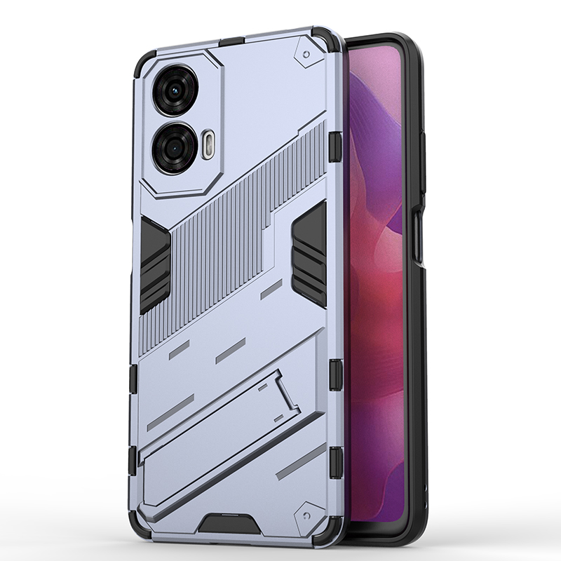 Funda a prueba de golpes para Motorola Moto G24 G04 G04S E14, carcasa protectora trasera para Moto G04 G 24 04S MotoG24, funda de teléfono: Tela de algodón / Azul