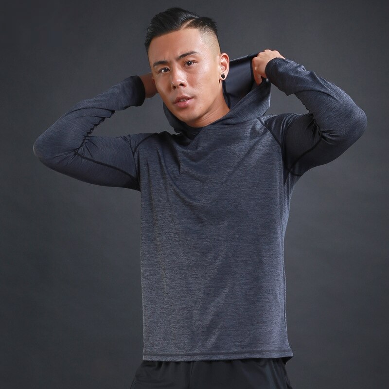 Pyöräilyalue miehet pyöräilytakit slim fit nuoret miehet hupulliset fitness ohuet takit ulkourheilu nopeasti kuivuva tuulitakki ylätakki