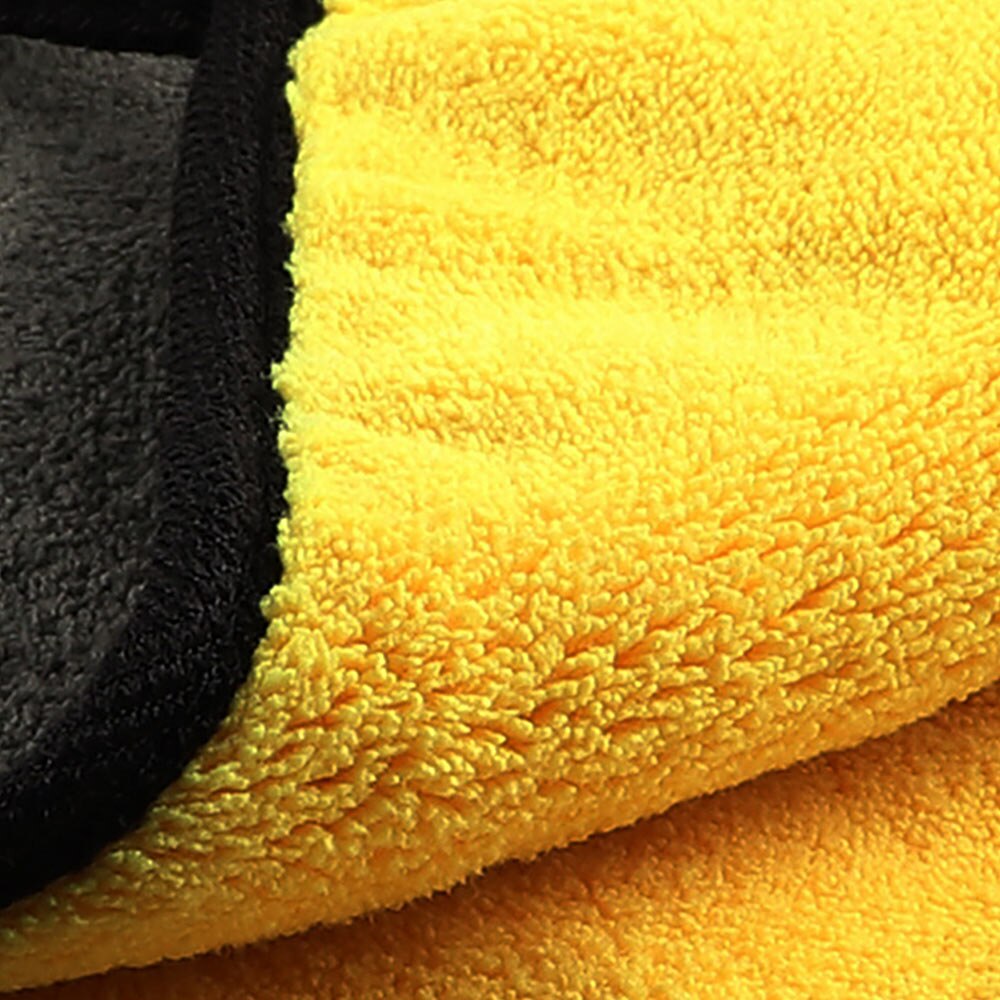 Geel-Grijs Auto Coral Fleece Wasstraat Handdoeken Water-Absorberende Gewatteerde Auto Doekjes Schoon En Microfiber Nano-wol Handdoeken 30*30Cm