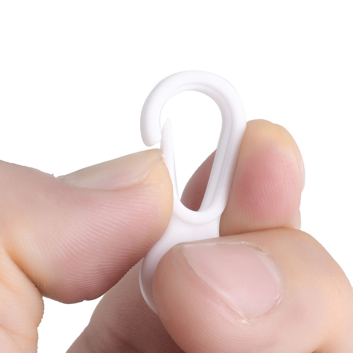 100 stk plast liten flaggstang klips kroker flaggstang feste karabinkrok liten camping spenne bagasje vesker tilbehør