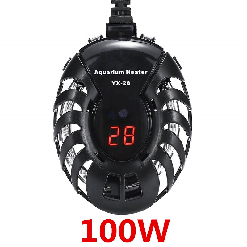 220V Aquarium Heater Mini Electric Heating Rods Digital Temperature Controller Fish Tank Turtle Tank Heater 25W 50W 75W 100W: 100W / EU Plug