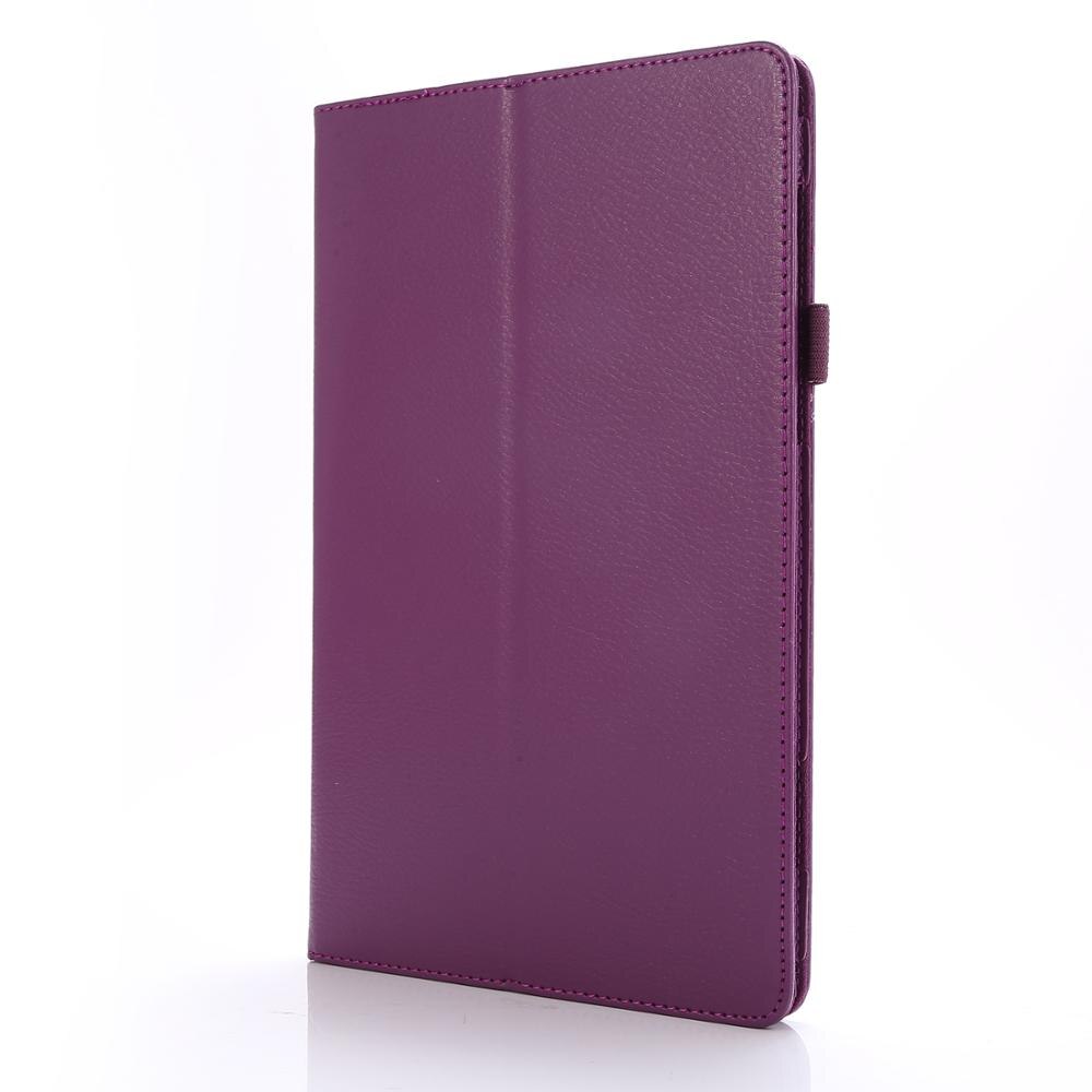 Til samsung galaxy tab  s6 lite 10.4 p610 sm-p610 p615 etui cover tablet shell beskyttende etui+ pen+film: Lilla