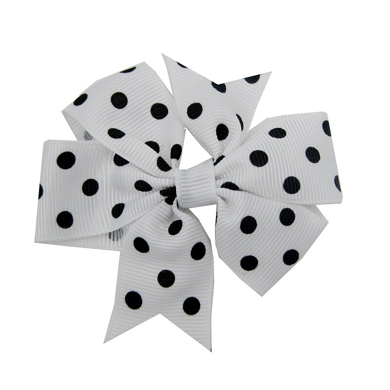 Leuke Baby Meisjes Dot Boog Knoop Kids Haar Clip Haarspelden Voor Kinderen Meisje Haar Band Boog Diy Haaraccessoires Beste Haar Ornament: 05